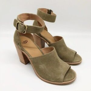 UGG Aja Green Ankle Heel 